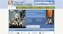 Desktop Screenshot of deercreekanimalclinic.com
